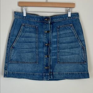 Veronica Beard Denim Mini Skirt Jean Skirt Western Sz 31